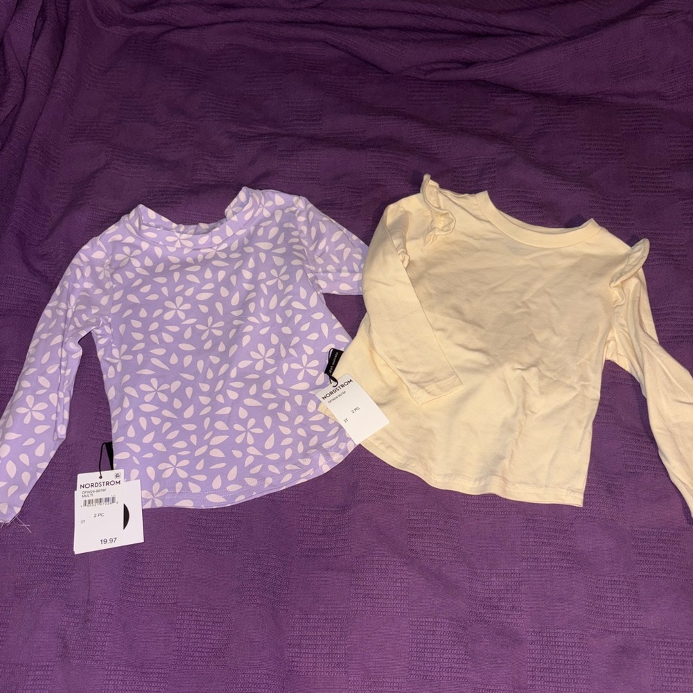 Nordstrom Lavender and Cream Floral Set